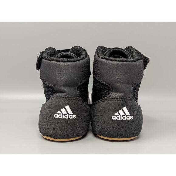 Adidas Youth HVC 2 Wrestling Shoes Sneakers AQ3327 Black White Size 4.5 Y